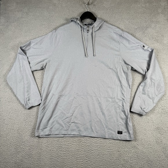 Travis Mathew Other - Travis Mathew Skyview Hoodie Mens XXL Heather Sleet Gray Quarter Zip Golf LOGO